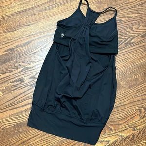 Black Lululemon built in bra tank top